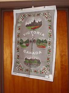   Tea Towel Irish Linen Victoria British Columbia Canada Dunmoy Dogwood
