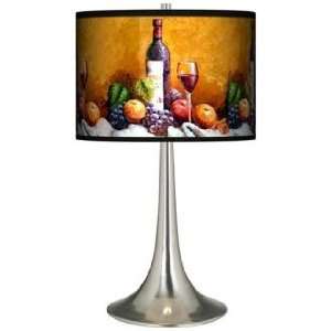  Wine And Fruit Giclee Trumpet Table Lamp