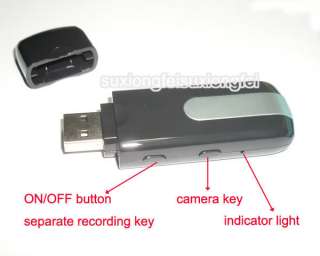 Spy Camera U8 USB DISK HD Motion Detection DVR Cam+8GB  