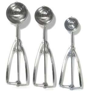  Portion Scoop 18/10 Stainless 3/Set #40 #24 #10   MIU 