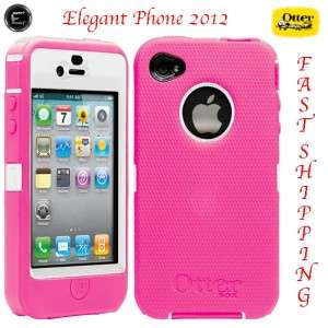 IN 1 OTTERBOX DEFENDER CASE FOR IPHONE 4G 4S HOT PINK ON WHITE 