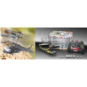  Syma RC Remote Control 3 Channel Micro IR Black Hawk 3D Helicopter 