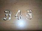 handmade 3 4 5 NUMBER cookie cutters