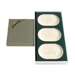  Eco Luxury Set of 3 Aqua Mineral Soap Bars in Thyme Color 