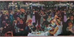 Artistic Monet Inspired Dinner & Dance Wallpaper Border  