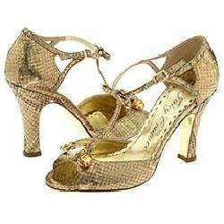 Juicy Couture Cameron Gold Glitter Snake Print Pumps/Heels   