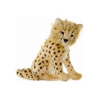 Hansa Cheetah Cub Stuffed Plush Animal, Sitting