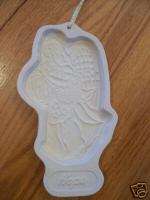 Longaberger pottery Angel HOPE 1994 cookie candy mold  