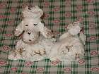 vtg 1960 1970s lefton s poodle figurine figure white w