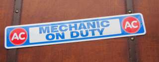   Mechanic On Duty Metal Sign   GM Olds Buick Pontiac Chevrolet Chevy GM