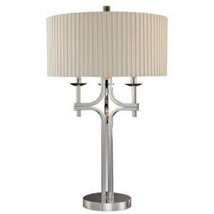   34 Candelabra Table Lamp 2 Light 200 watt in Chrome