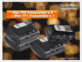 PocketWizard FlexTT5 (x3) + MiniTT1 Bundle for Canon