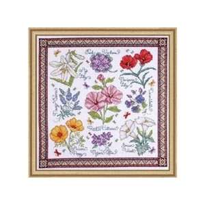  Wild Flowers Counted Cross Stitch Kit Arts, Crafts 