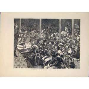  Sketch Concert Poor Italians London Italian Print 1871 