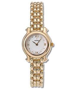 Movado Brileti Womens 14k Gold Quartz Watch  