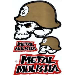  Metal Mulisha Helmet Vinyl Decal Sticker Sheet M24 