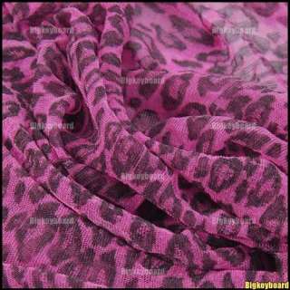 Fashion Girls Womens Soft Long Leopard Print Scarf Wrap Stole  