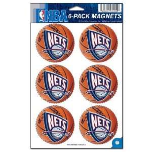  NBA New Jersey Nets Magnet Set   6pk