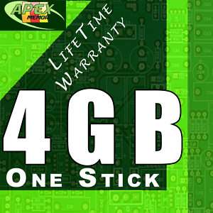 4GB RAM Memory for LENOVO IDEAPAD U350 Y450 Y460 Y550p  