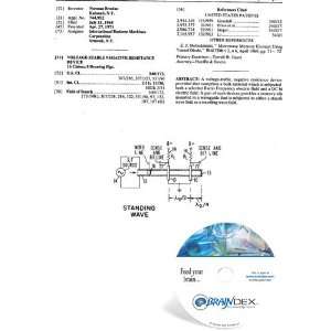  NEW Patent CD for VOLTAGE STABLE NEGATIVE RESISTANCE 