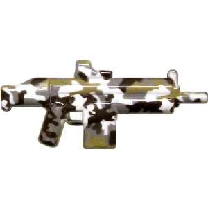   Scale LOOSE Weapon HAC Rifle WHITE with DESERT CAMO Toys & Games