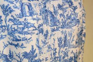 Vintage McMullen Shirtwaist BlueToile Dress  