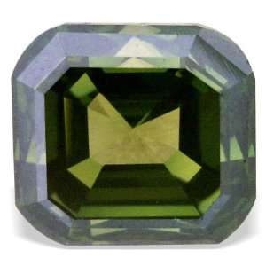  0.72 Ctw Natural Pine Green Cushion Traditional Diamond 