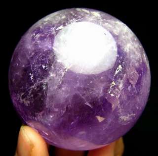Amethyst Quartz Crystal Sphere/Ball Carving qzs55ie401  