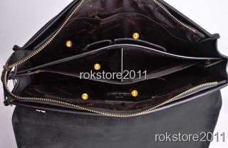 13 Large High Quality Mens Genuine Leather Shoulder Briefcase 