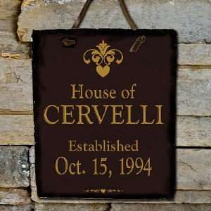  Our House Personalized Slate Plaque