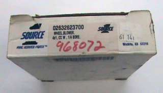 NOS Source Blower Wheel 02632623700 4x1 CC W 1/4 Bore  