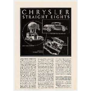 1931 Chrysler Straight Eight Eights Print Ad (6114) 