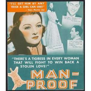 Man Proof Movie Poster (11 x 17 Inches   28cm x 44cm) (1938) Style A 