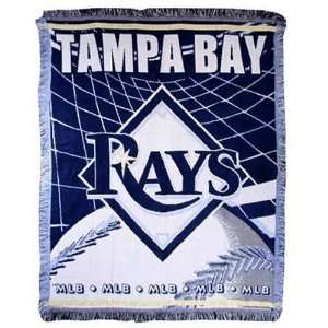  Tampa Bay Devil Rays Triple Woven Jacquard MLB Throw (017 