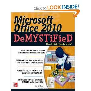  Microsoft Office 2010 Demystified [Paperback] Karin Rex 