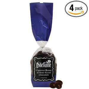 Semisweet Chocolate Espresso Beans  6oz Gift Bag   by Dilettante (4 