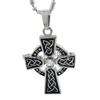 Celtic Cross Stainless Steel Pendant + Necklace SK140  