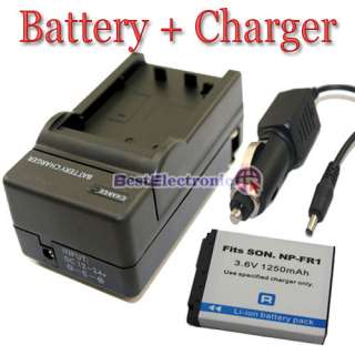 New For Sony NP FR1 Cyber Shot DSC P200 Battery+Charger  