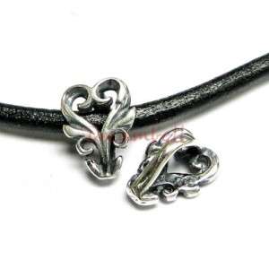 Bali STERLING SILVER Flower Bail Pendant Connector  