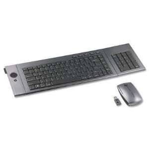   Wireless Multimedia Keyboard, Keypad, and Mouse Set, 98 Keys, Graphite