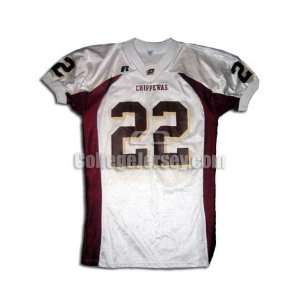 White No. 22 Game Used Central Michigan Russell Football Jersey (SIZE 