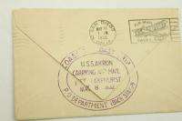 Vintage 1932 First Day Cover USS Akron Postal Envelope  