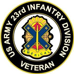  3.8 US Army 23rd Infantry Division Unit Crest Veteran 