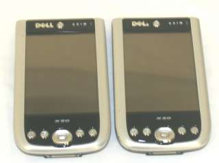 LOT 2 DELL AXIM X50 POCKET PC PDA FOR PARTS / REPAIR ONLY 087198100606 
