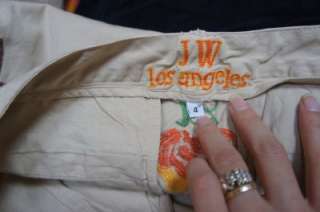 JW LOS ANGELES PEACE Beautifully Embroidered Jeans Pants Sz 4  