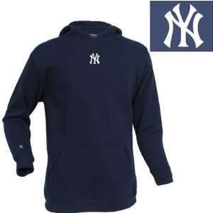 New York Yankees Youth Hooded Sweatshirt by Antigua   Navy Medium 
