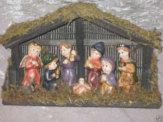 Nativity Scene Baby Jesus Angel Manger Bethlehem NEW  