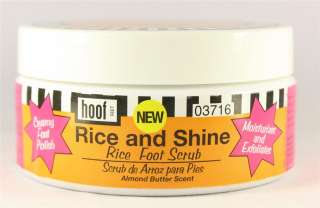 hoof almond butter scent rice foot scrub