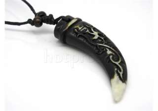 Tibetan Holy Tooth Totem Necklace Pendants Amulet B  