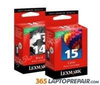 Lexmark Black&Ink Cartridge GENUINE NEW IN BOX # 14 15 18C2090 18C2110 